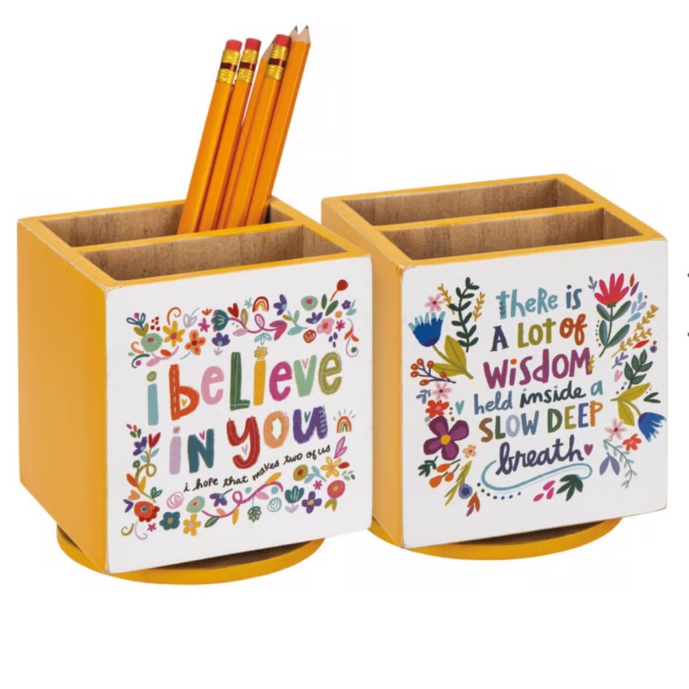 Primitives by Kathy “Wisdom Inside A Slow Deep Breath” Pencil Spinner